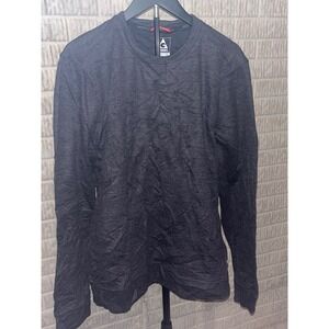 Gerry Mens Gray Long‎ Sleeve Crew Neck Pullover Shirt